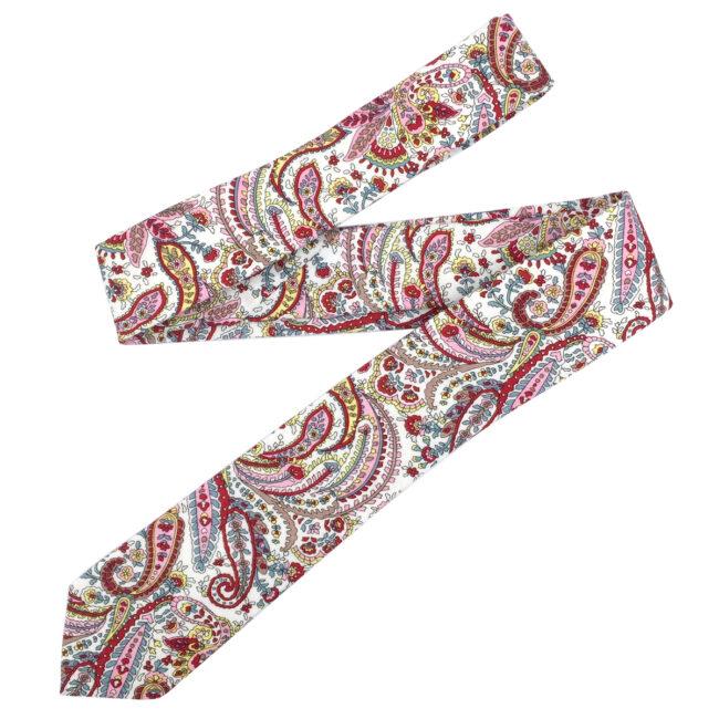 shlax & wing Multicolor Men’s Skinny Necktie Cotton 6cm White Paisley Gift Wedding Party Casual Gravatas Rebajas