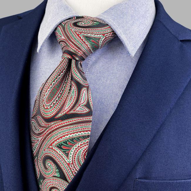 shlax & wing D8 Paisley Multicolor Mens Necktie Silk Wedding Classic Extra long size 63″ Brand New Fashion Ties for male Hanky Gran oferta