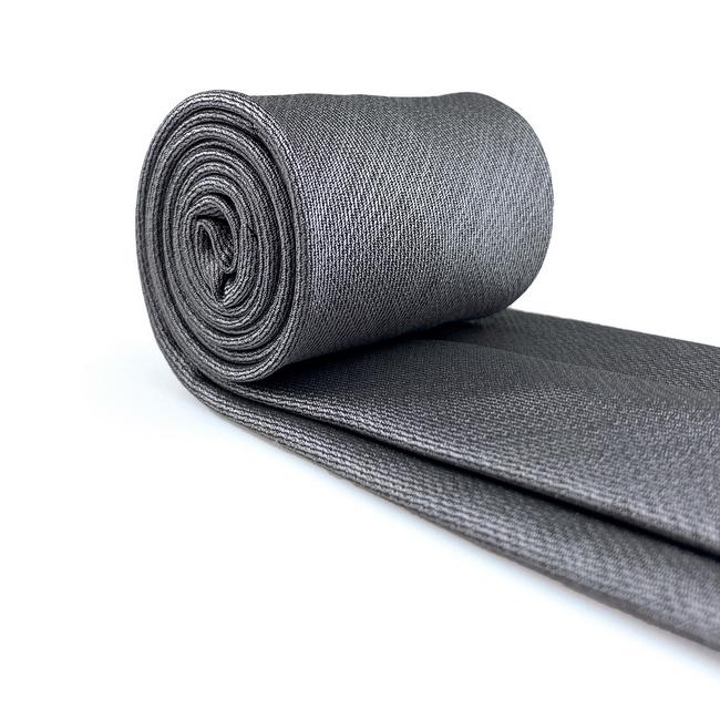 shlax & wing C20 Gray Solid Silk Mens Necktie Fashion Wedding Acceossories Hanky Brand New extra long size Ties for male Rebajas baratas