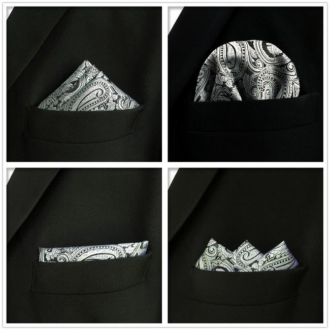 shlax & wing 5 Pieces Mens Pocket Square Pack Assorted Fashion Handkerchiefs 2-15 Rebajas top