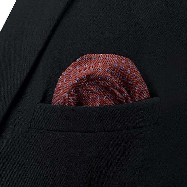 shlax & wing BH64 Red Dots Mens Pocket Square Classic Fashion Wedding Party Handkerchief Groom Promoción por tiempo limitado