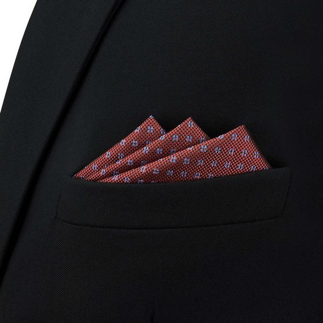 shlax & wing BH64 Red Dots Mens Pocket Square Classic Fashion Wedding Party Handkerchief Groom Promoción por tiempo limitado