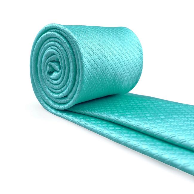 shlax & wing C34 Aqua Solid Silk Mens Necktie Classic Brand New extra long size Fashion Wedding Acceossories Hanky Liquidación