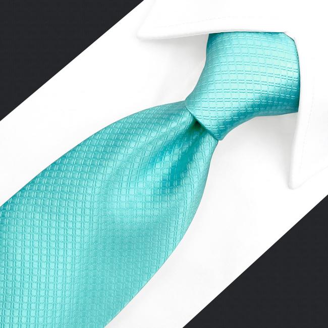 shlax & wing C34 Aqua Solid Silk Mens Necktie Classic Brand New extra long size Fashion Wedding Acceossories Hanky Liquidación