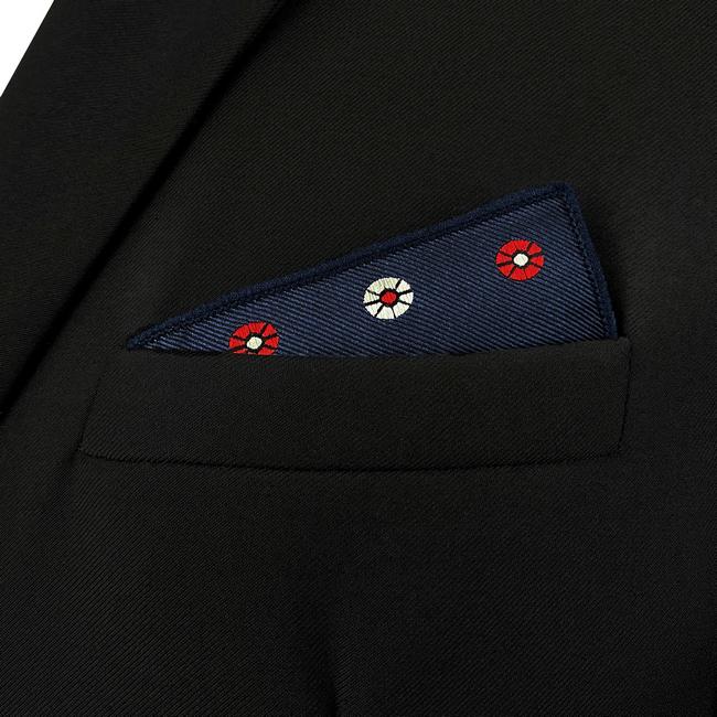 shlax & wing AH98 Blue Floral Mens Pocket Square Classic Fashion Handkerchief Acceossories Wedding Devoluciones gratuitas