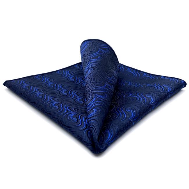 shlax & wing FH14 Navy Abstract Mens Pocket Square Classic Fashion Handkerchief Acceossories Wedding Rebajas