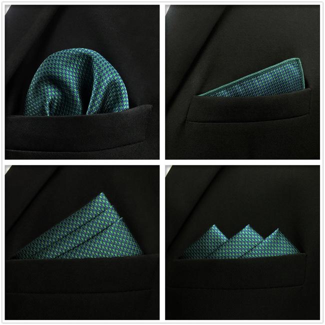 shlax & wing 5 Pieces Assorted Fashion Mens Pocket Square Classic Handkerchiefs Set 2-6 Ofertas