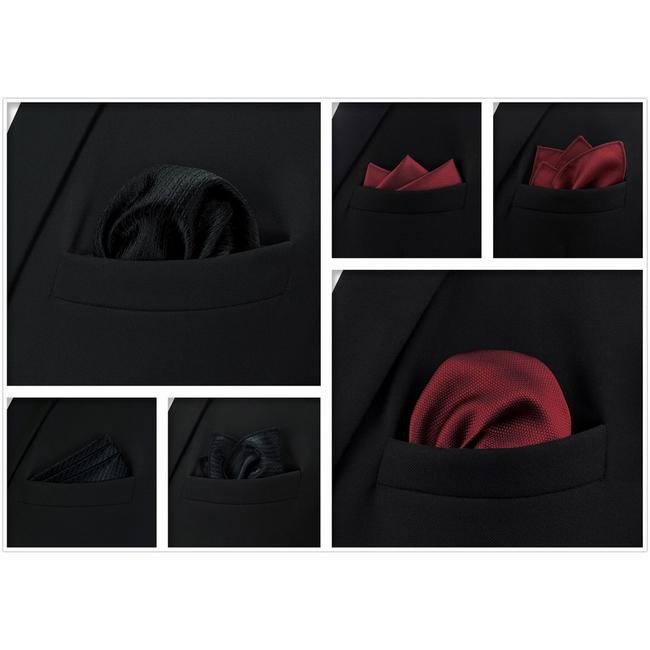 shlax & wing 5 Pieces Assorted Fashion Mens Pocket Square Classic Handkerchiefs Set 2-6 Ofertas