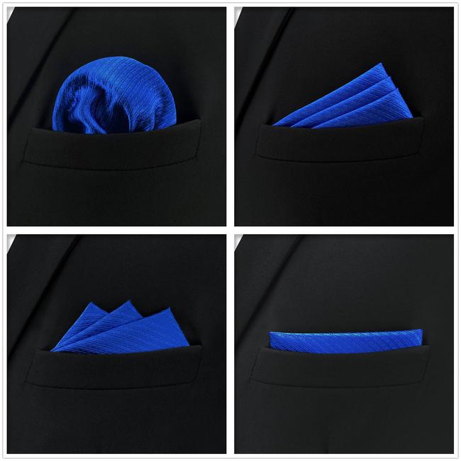 shlax & wing 5 Pieces Assorted Fashion Mens Pocket Square Classic Handkerchiefs Set 1-73 En oferta