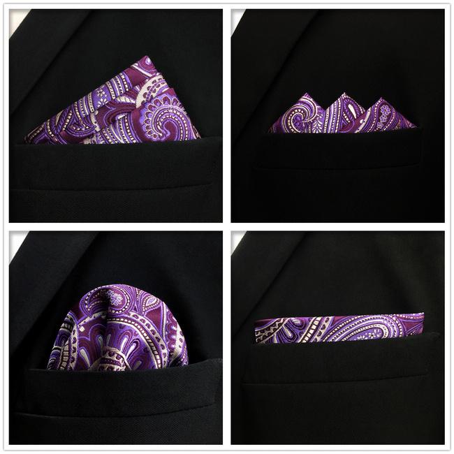 shlax & wing 5 Pieces Assorted Mens Pocket Square Fashion Classic Handkerchiefs Set 1-39 Rebajas de fábrica
