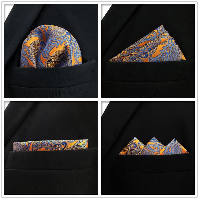 shlax & wing 5 Pieces Assorted Mens Pocket Square Fashion Classic Handkerchiefs Set 1-40 Los más vendidos