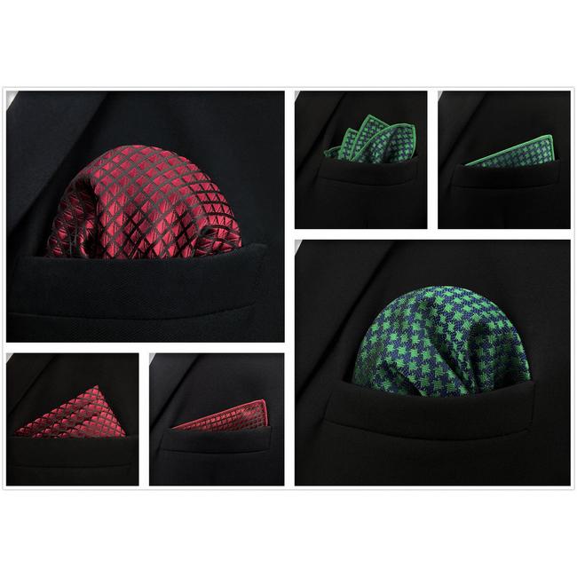 shlax & wing 5 Pieces Assorted Mens Pocket Square Fashion Classic Handkerchiefs Set 1-41 Ventas relámpago