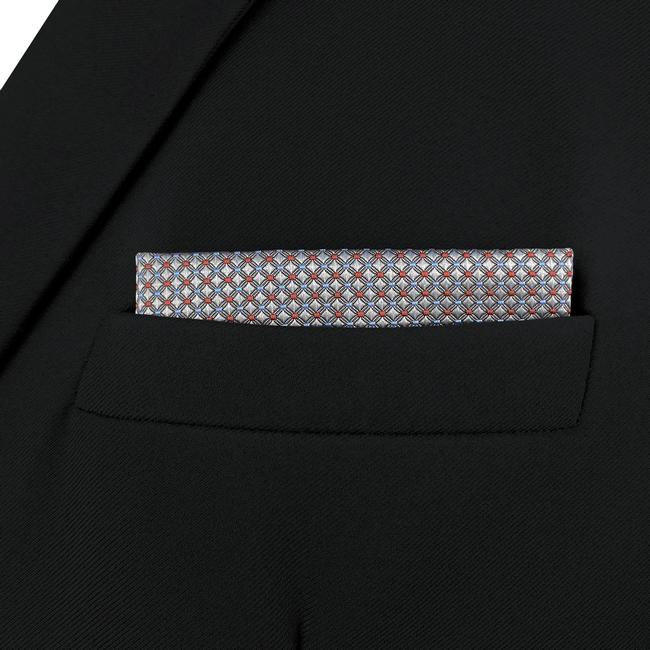 shlax & wing AH96 Light Gray Polka Dots Mens Pocket Square Fashion Party Hanky Classic Handkerchief Gift Último día