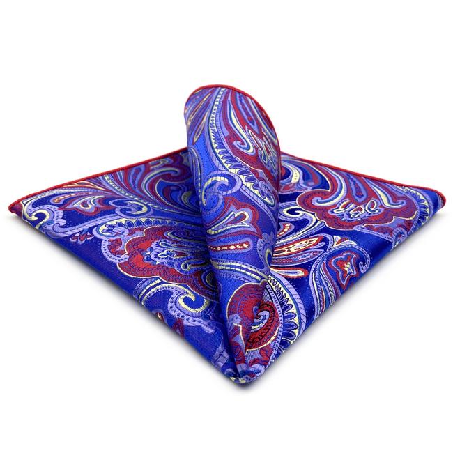 shlax & wing BH34 Multicolor Geometric Mens Pocket Square Party Fashion Hanky Wedding Jacquard Handkerchief Gift Precio de fábrica