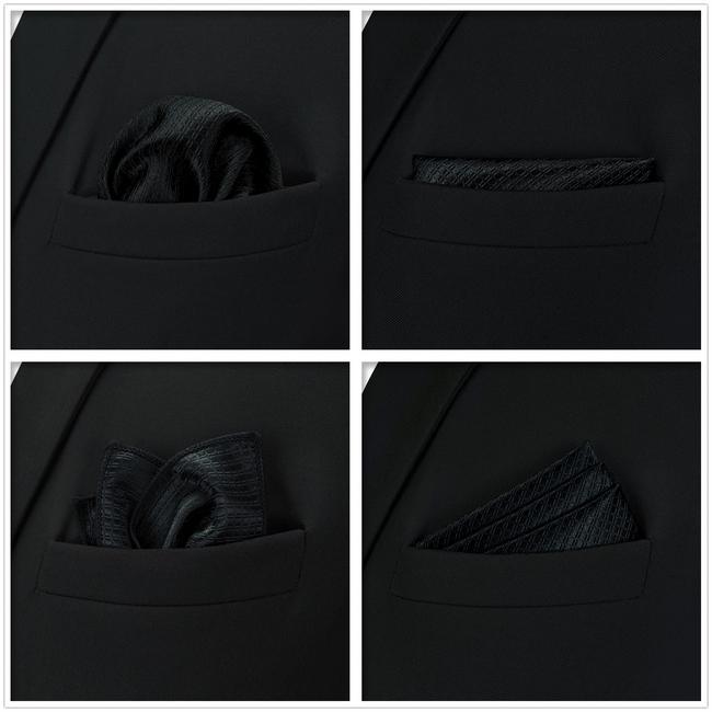 shlax & wing 5 Pieces Assorted Solid Color Fashion Mens Pocket Square Classic Handkerchiefs Set 2-9 Envío internacional gratuito