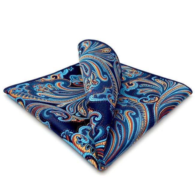 shlax & wing JH13 Multicolor Paisley Mens Pocket Square Party Fashion Hanky Wedding Gift Oferta exclusiva