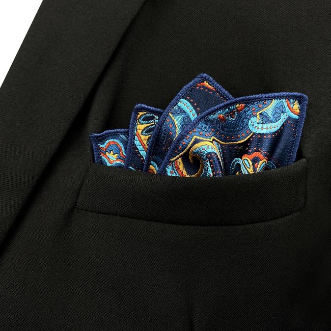 shlax & wing JH13 Multicolor Paisley Mens Pocket Square Party Fashion Hanky Wedding Gift Oferta exclusiva