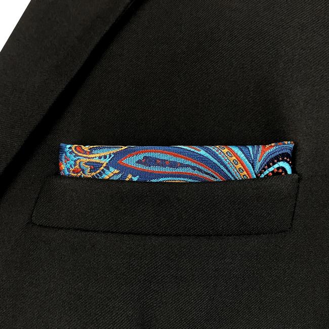 shlax & wing JH13 Multicolor Paisley Mens Pocket Square Party Fashion Hanky Wedding Gift Oferta exclusiva