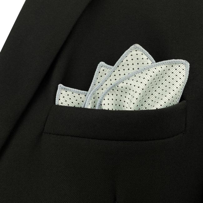 shlax & wing JH21 White Polka Dots Mens Pocket Square Classic Fashion Party Business Grandes ahorros