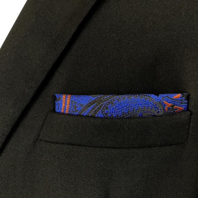 shlax & wing JH9 Blue Paisley Mens Pocket Square Wedding Fashion Handkerchief Party Business Classic Hanky Accessories Venta caliente