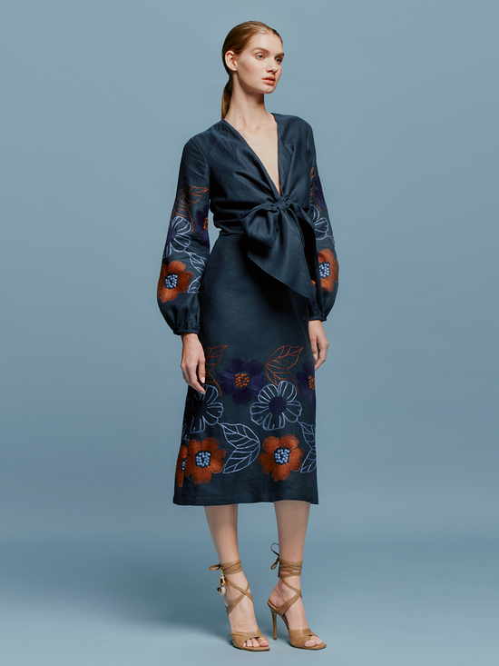 silvia tcherassi Vestido Laoise Liquidación