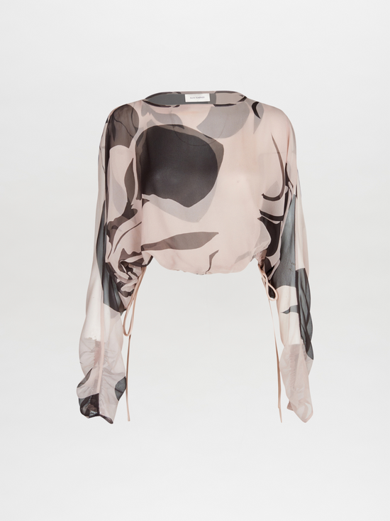 silvia tcherassi Macerata Blouse Cacao Rose Libre de impuestos