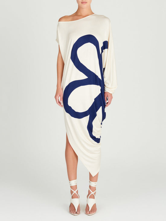 silvia tcherassi Giardini Tunic Neutral Bloom Última moda
