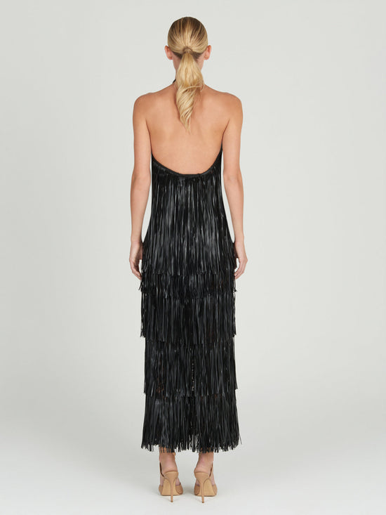 silvia tcherassi Susa Dress Black Descuento por venta flash