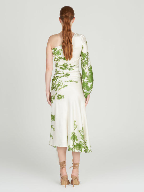 silvia tcherassi Villanova Dress Green Cyprus Venta caliente