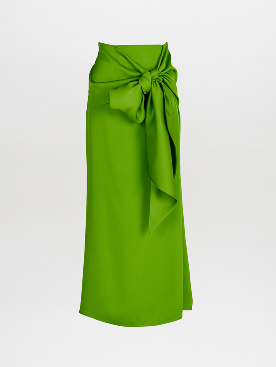 silvia tcherassi Trento Skirt Lime En oferta
