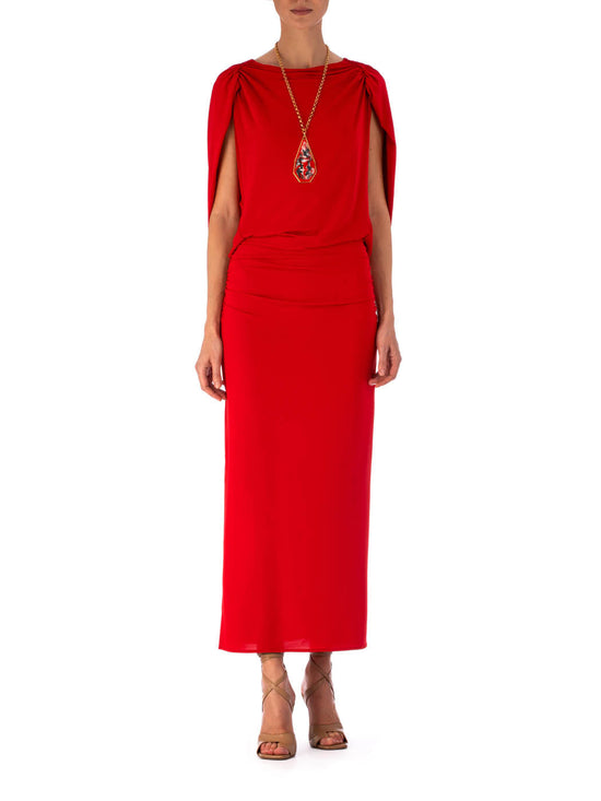 silvia tcherassi Vestido Harriet Rouge Rebajas top