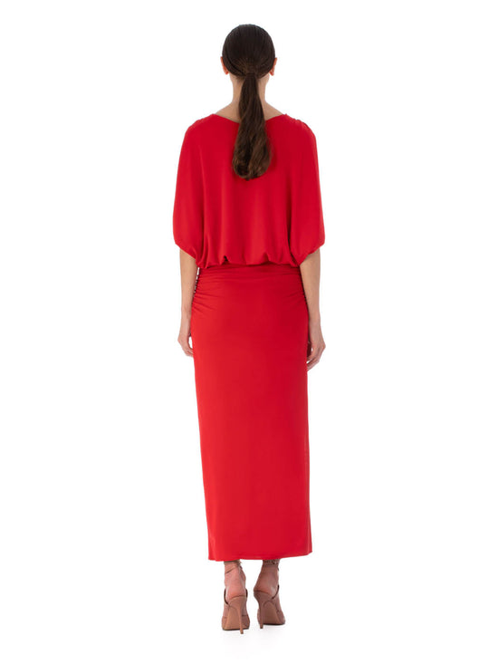 silvia tcherassi Vestido Harriet Rouge Rebajas top