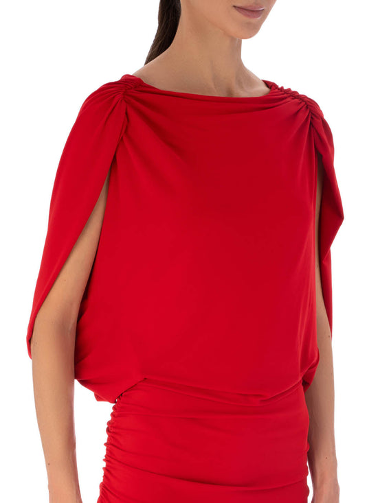 silvia tcherassi Vestido Harriet Rouge Rebajas top