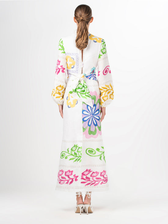 silvia tcherassi Vestido Battia Multicolor Floral Print Envío gratis