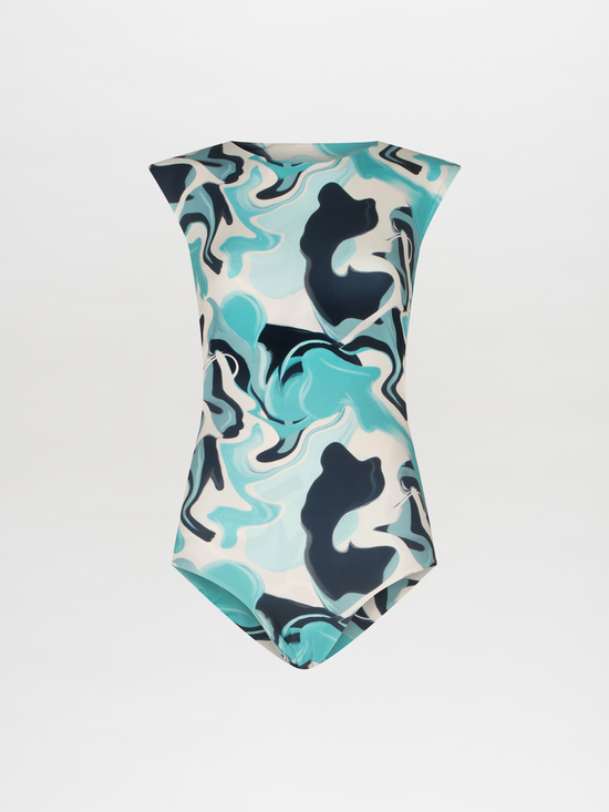 silvia tcherassi Bella One Piece Turquoise Marble Envío gratis
