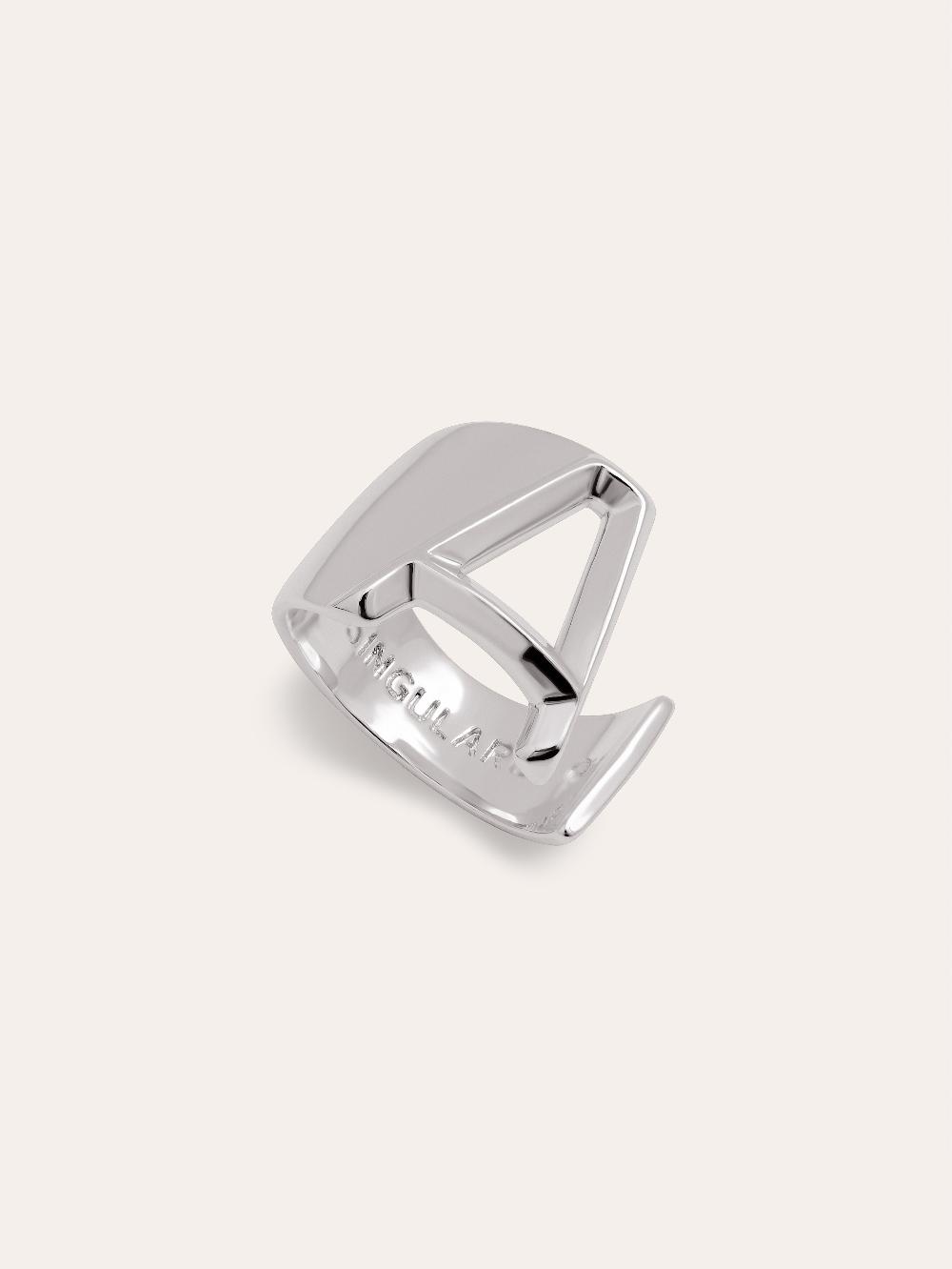 singularu Anillo Personalizado Letter Signet Liquidación