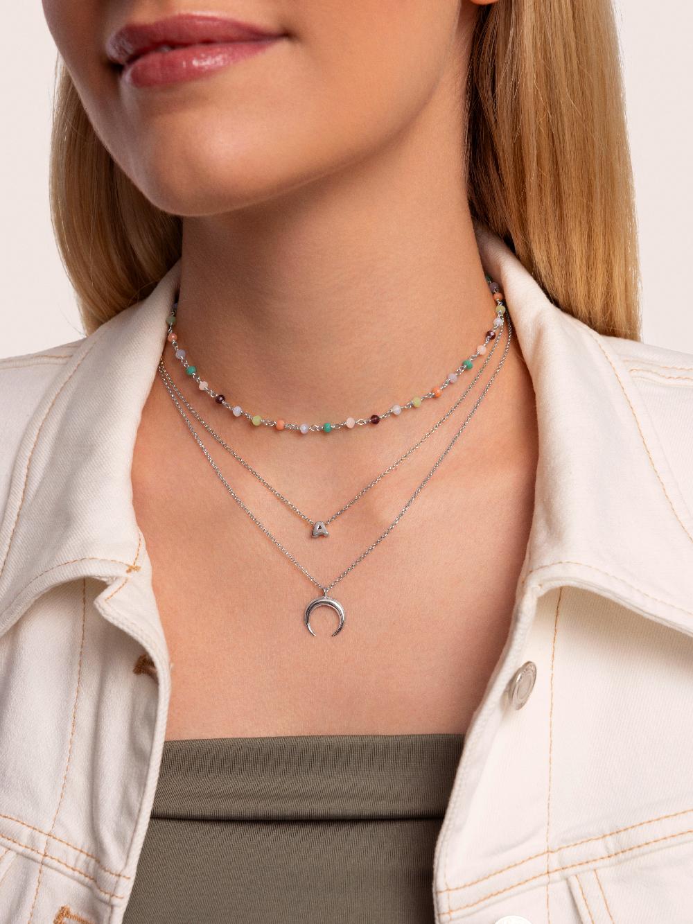 singularu Collar Personalizado Single Letter Plata Libre de impuestos