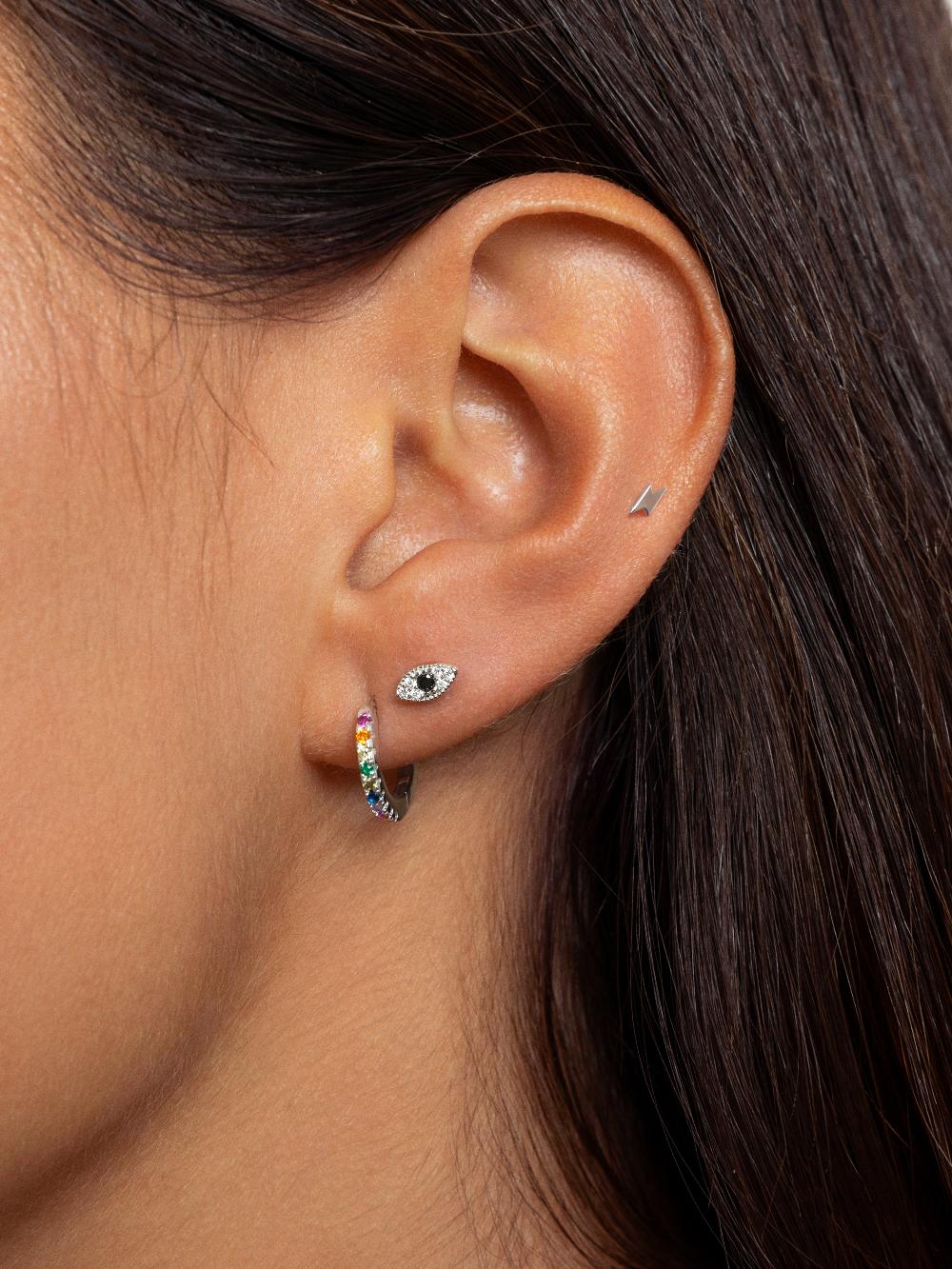 singularu Pendientes Aro Colors Plata Descuentos del mes