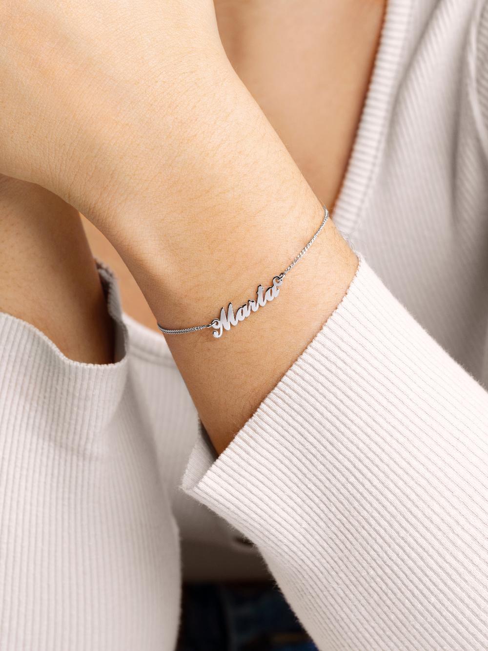 singularu Pulsera Personalizada Carrie Plata Oferta exclusiva