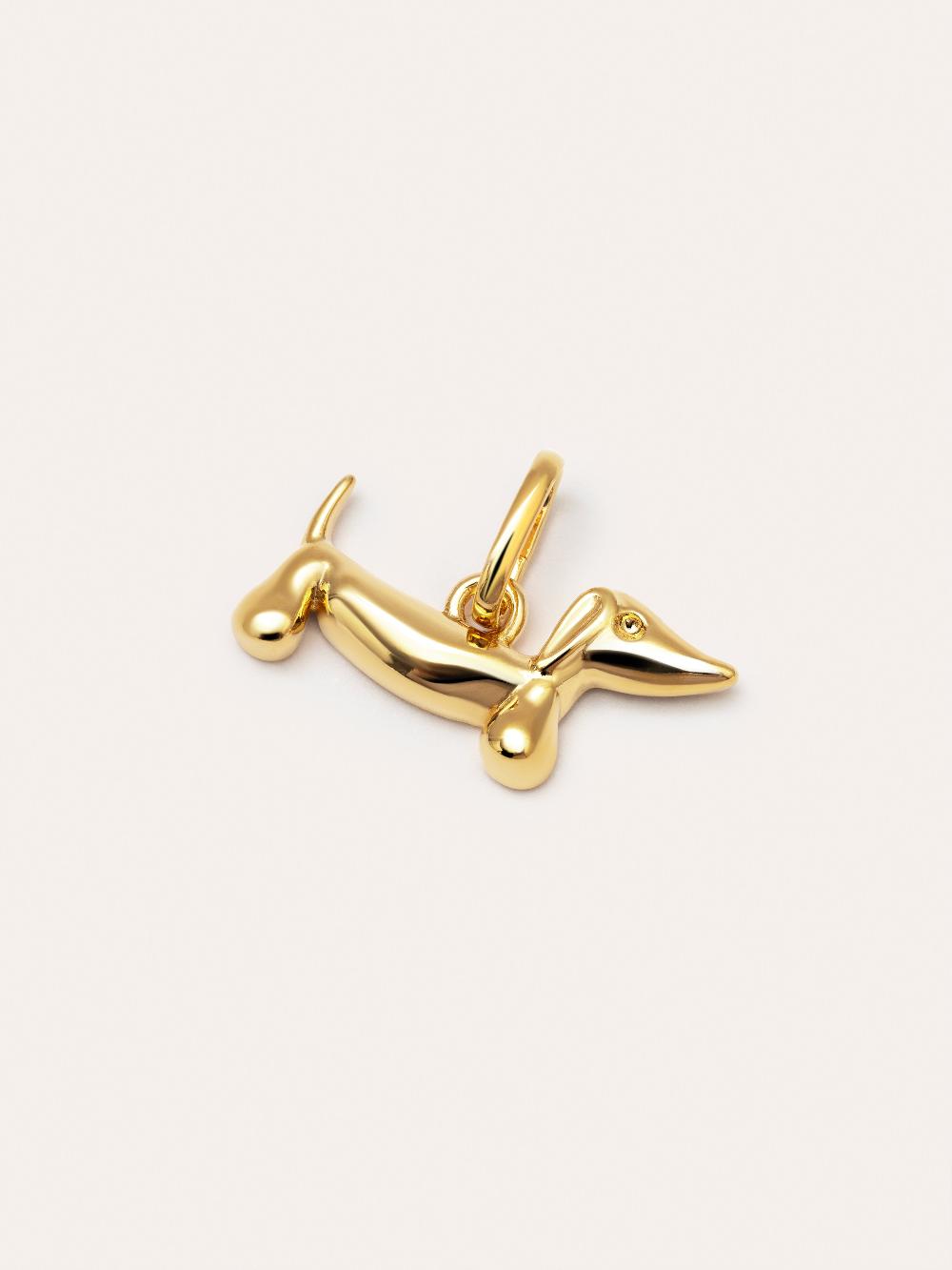 singularu Charm Perro Teckel Enamel Black Baño Oro 2025