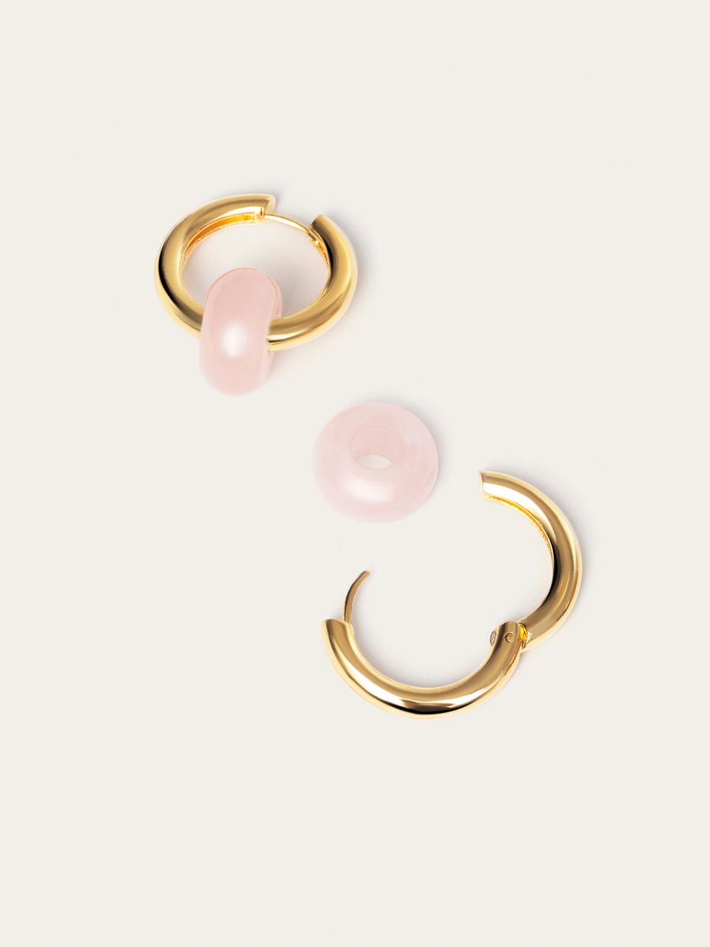 singularu Pendientes Aro Carmen True Rose Baño Oro Rebajas top