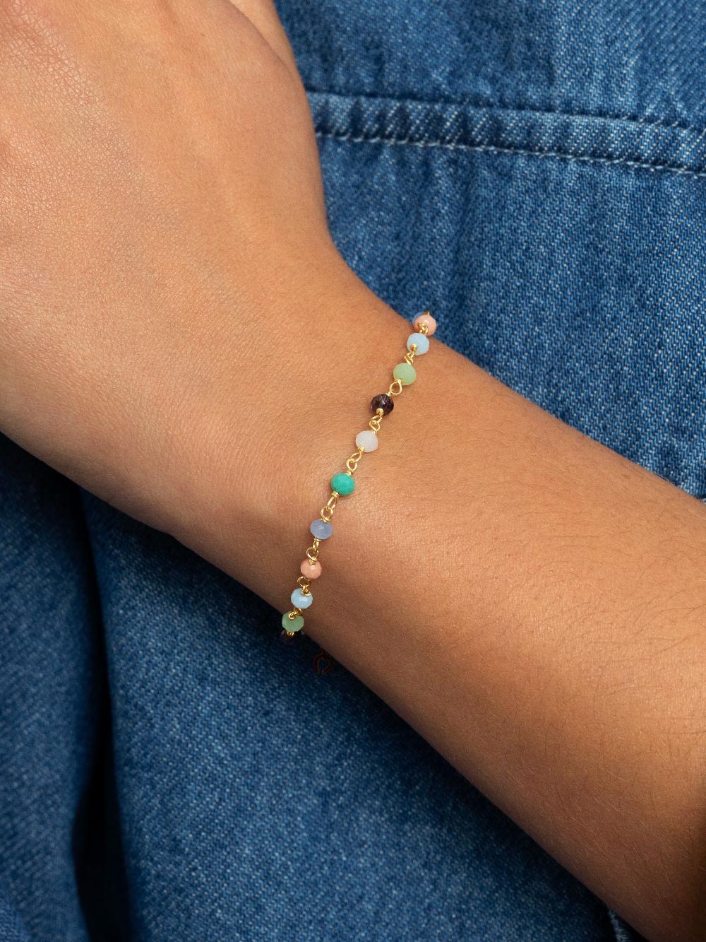 singularu Pulsera Crystals Colors Plata Baño Oro Envío gratis