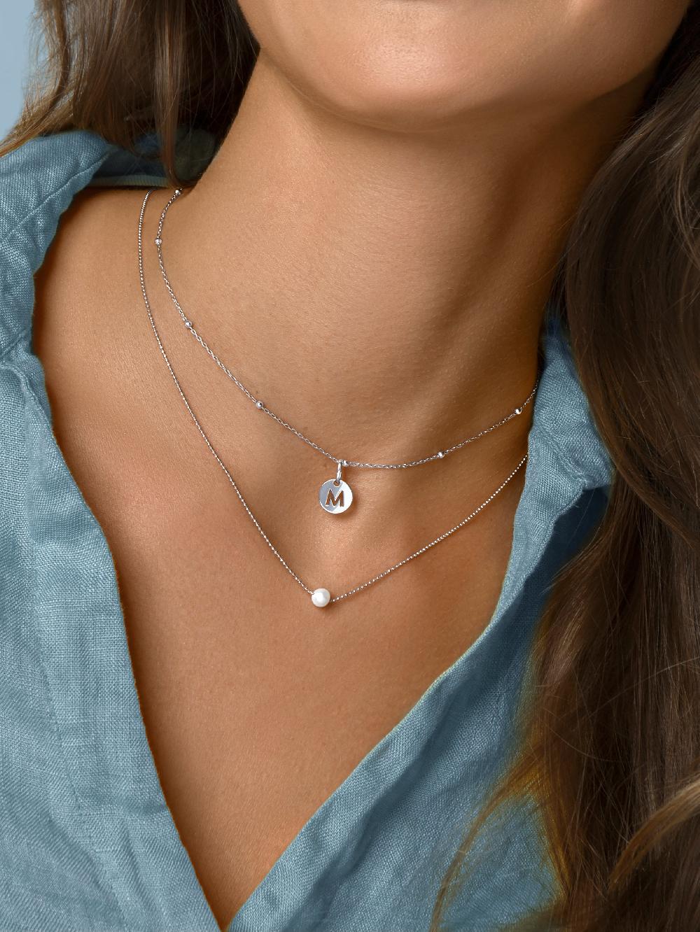 singularu Collar Mini Medallion Plata Ofertas especiales