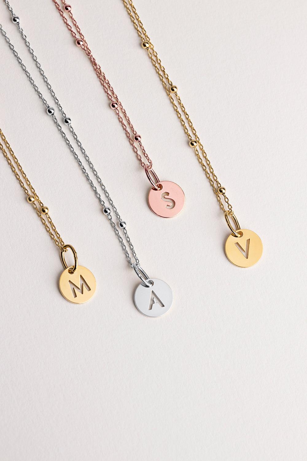 singularu Collar Mini Medallion Plata Baño Oro 2025
