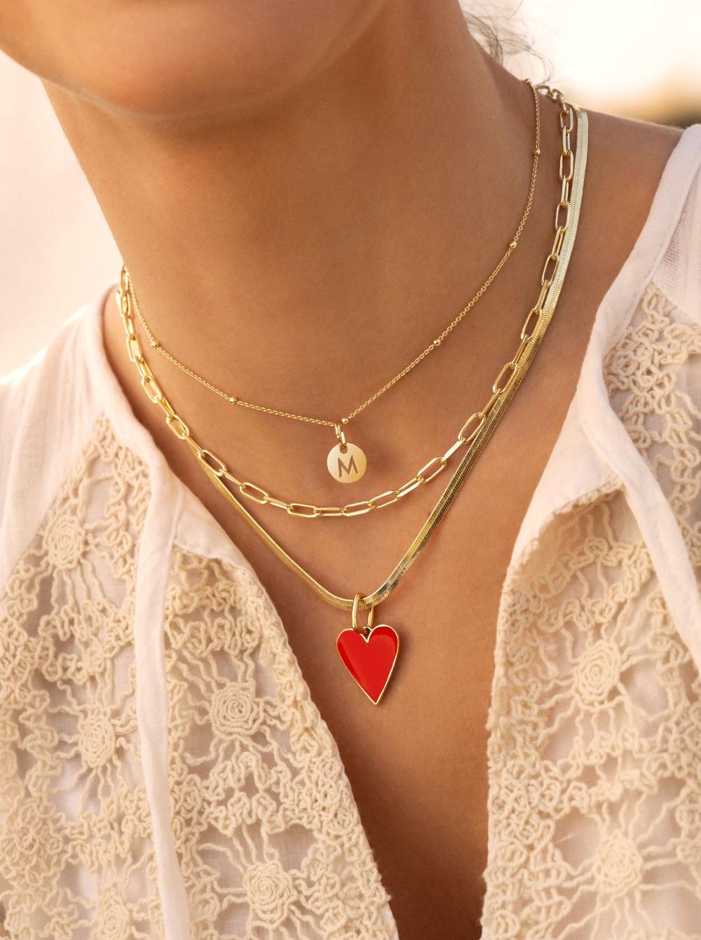 singularu Collar Mini Medallion Plata Baño Oro 2025