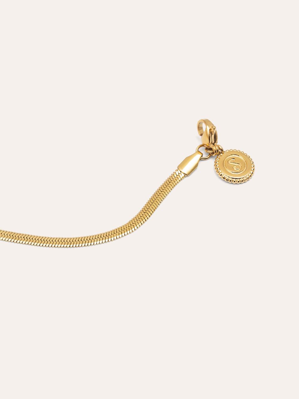 singularu Collar Lisse S Acero Baño Oro Tienda