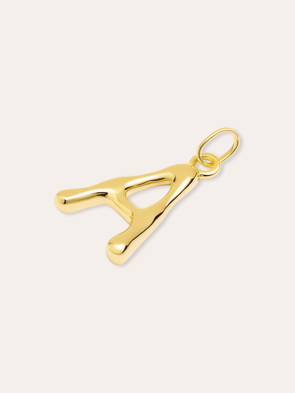 singularu Charm Letter XL Baño Oro Liquidación