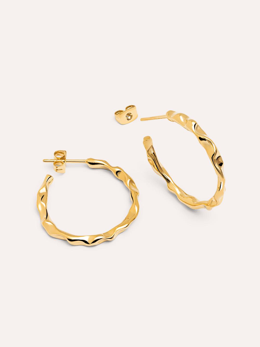 singularu Pendientes Aro Lake Baño Oro Rebajas top