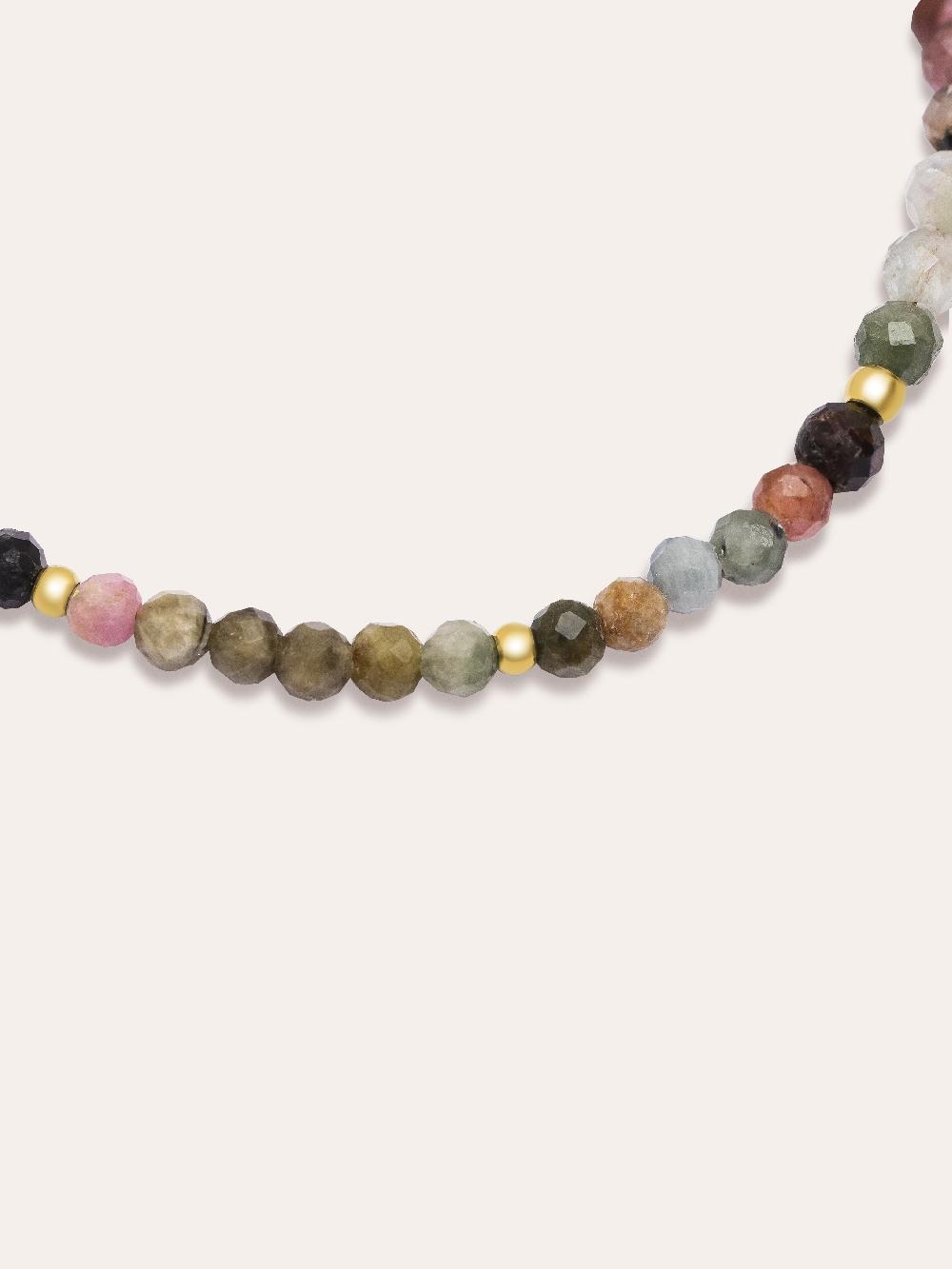 singularu Pulsera Altea Dots Tourmaline Syra Acero Baño Oro Promoción trimestral