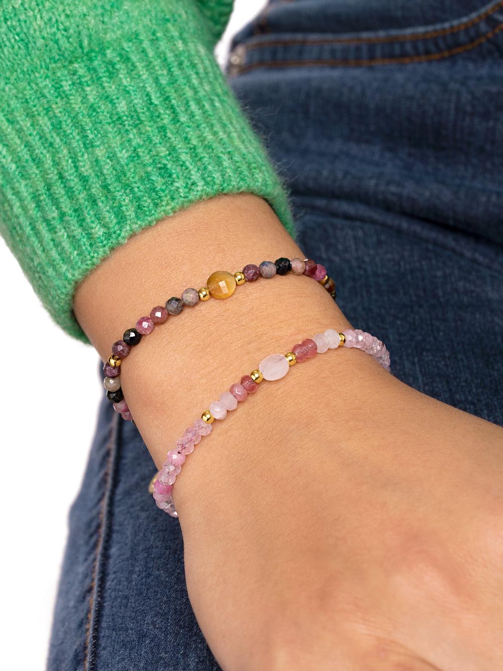 singularu Pulsera Amulet Cats Eye Acero Baño Oro Grandes descuentos